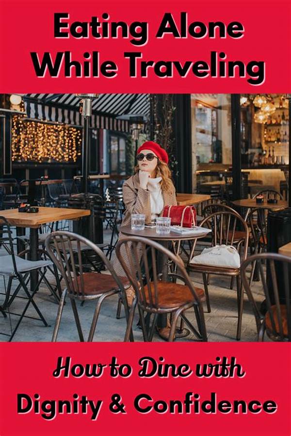 How To Dine Alone Confidently