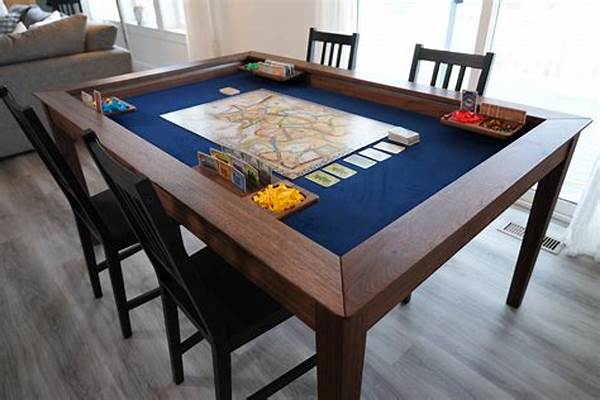 Dining Table Game Night Setup