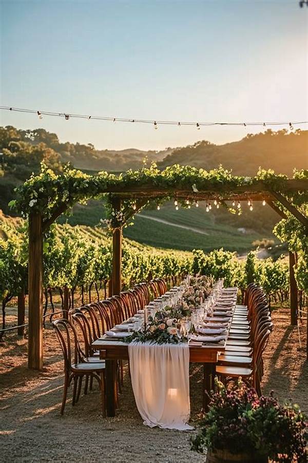 Romantic Vineyard Dinner Ideas