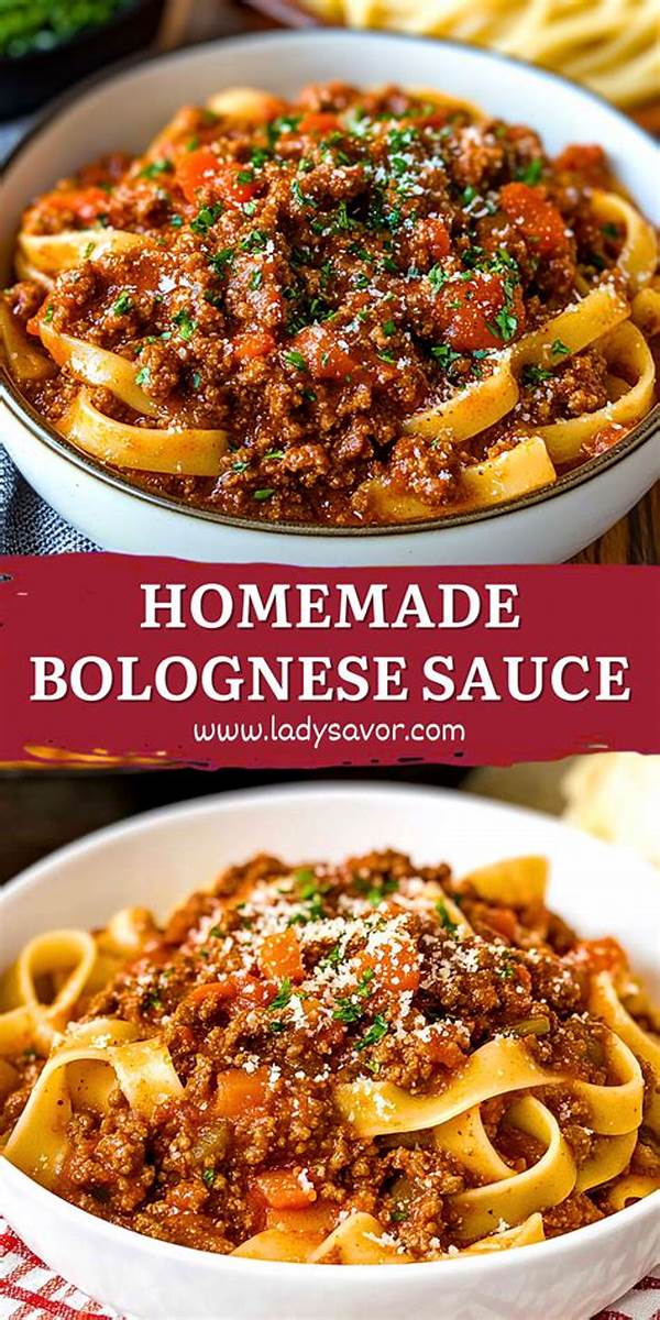 Simple Homemade Bolognese Sauce Instructions