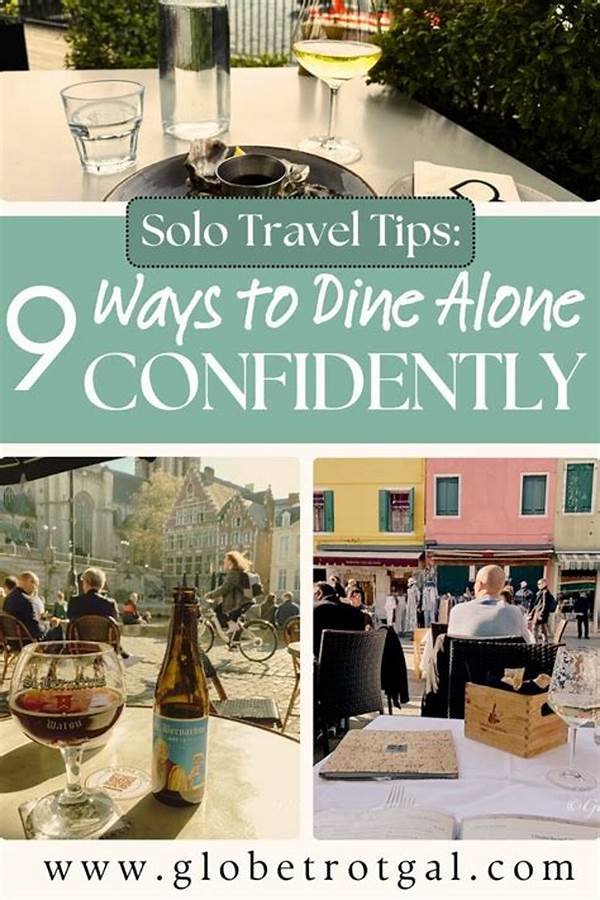 Tips For Dining Solo Confidently